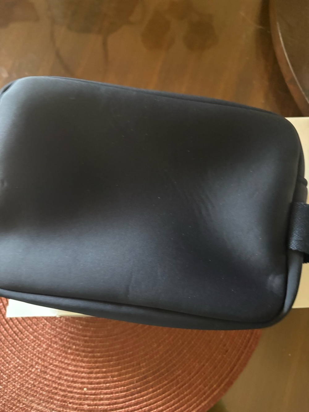 Dior Men’s Black Embossed Logo Travel Pouch - Picture 5 of 8